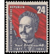 Alemania Oriental 46 1951 80º aniv. de Karl Liebknecht MNH