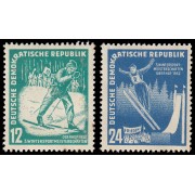 Alemania Oriental  50/51 1952 3º Campeonato deportivo de invierno, Oberhof MNH