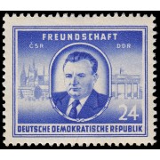 Alemania Oriental 54 1952 Amistad germano-checoslovaca MNH