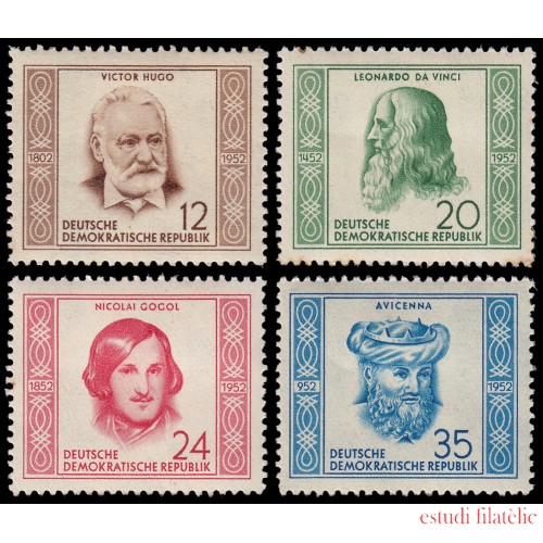 Alemania Oriental 63/66 1952 Celebridades internacionales MNH