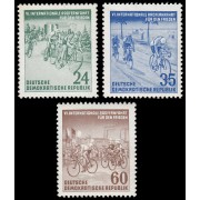 Alemania Oriental 106/08 1953 6ª Carrera cicllista de la paz  MNH