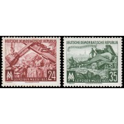 Alemania Oriental 113/14 1953 Feria de otoño de Leipzig MH