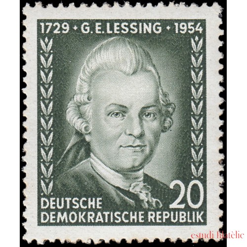 Alemania Oriental 146 1954 225 aniv. del escritor G.E. Lessing MH