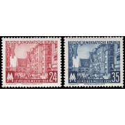 Alemania Oriental 171/72 1954 Feria de otoño de Leipzig MH