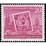 Alemania Oriental 175 1954 Día del sello MH