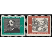 Alemania Oriental 363/64 1958 En honor a J.A. Komensky MNH