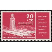 Alemania Oriental 369 1958 Inauguración del memorial de Buchenwald MNH