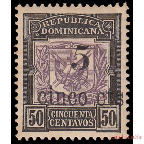 Rep. Dominicana 119 1904 Sellos de 1901 con sobrecarga MH