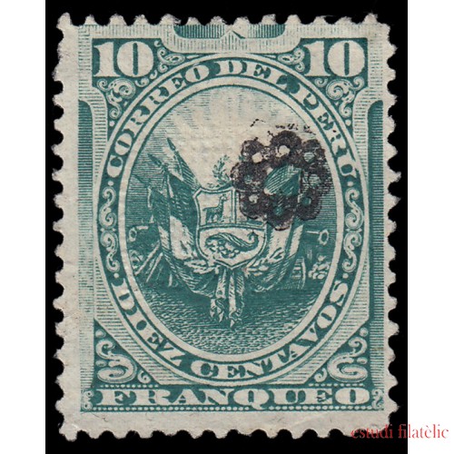 Perú Ancachs 3a 1884 Sellos de 1874-84 con sobrecarga MH