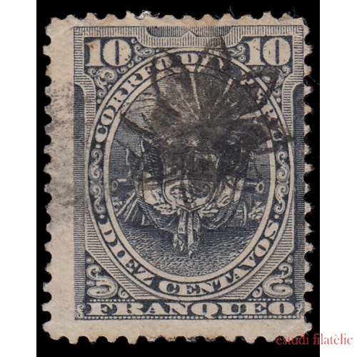 Perú Ancachs 4 1884 Sellos de 1874-84 con sobrecarga Usado