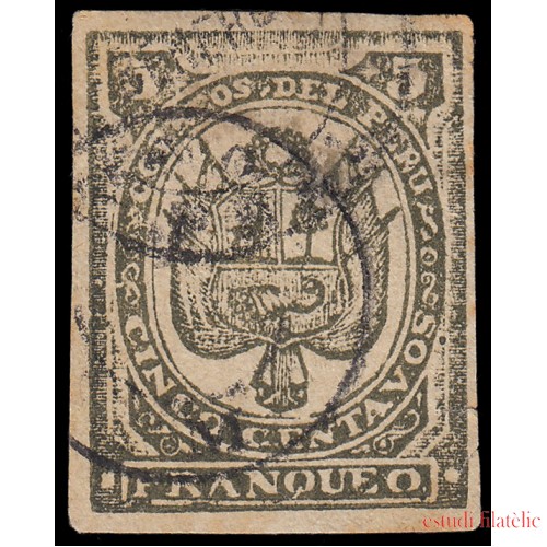 Perú Arequipa 11 1885 Escudos en relieve Usados