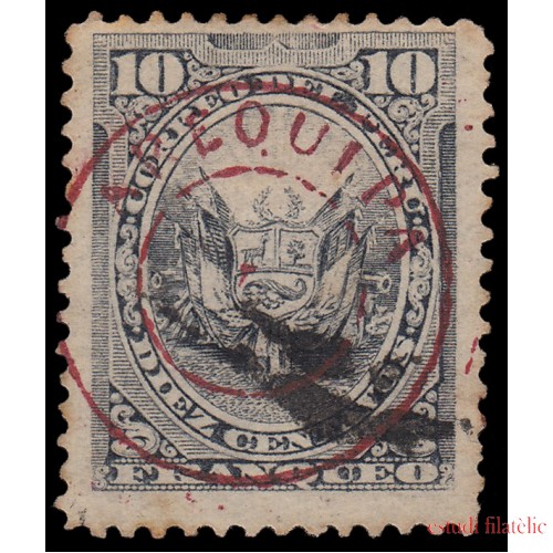 Perú Arequipa 17 1884 Sellos de 1874-84 con sobrecarga en rojo o negro MH