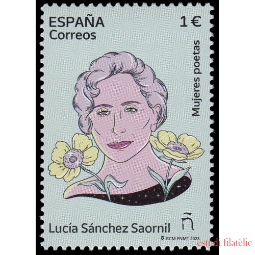 España Spain 5688 2023 Mujeres poetas Lucía Sánchez Saornil MNH