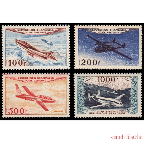 France Francia A- 30/33 1955 Prototipos de avión MNH