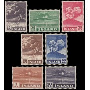 Islandia Iceland 208/14 1948 Erupción volcánica MNH