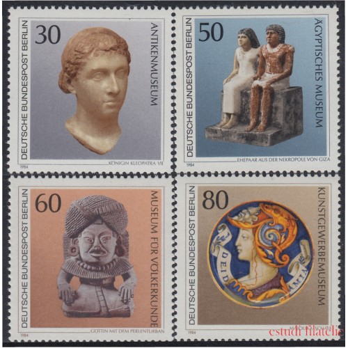  Alemania Berlín 669/72 1983 Objetos de arte museo de Berlín MNH