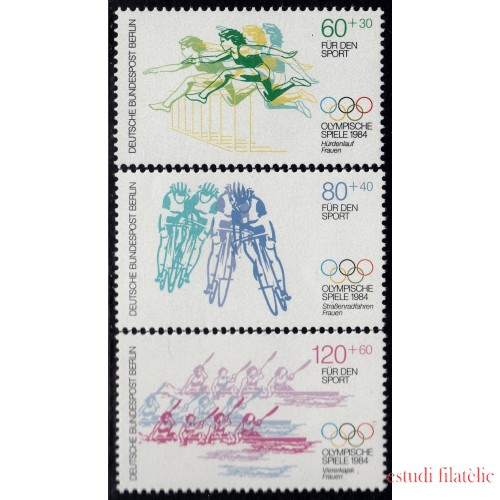  Alemania Berlín 677/79 1984 Sorteo por el deporte Disciplinas deportivas MNH