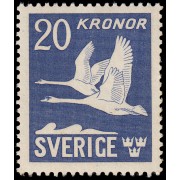 Suecia Sweden A 1942 Cisnes volando MNH