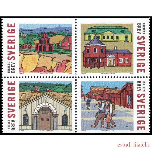 Suecia Sweden 2376/79 2004 Patrimonio mundial Villa minera de Falun MNH