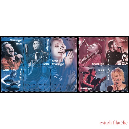 Suecia Sweden 2408/15  2004 Personalidades de la música 50 aniv. del rock n roll MNH