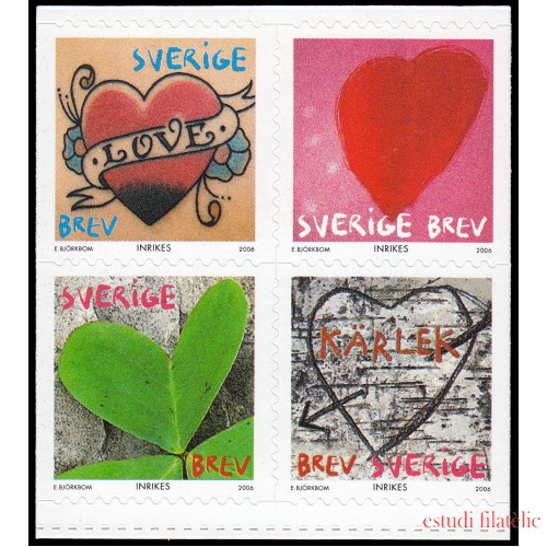 Suecia Sweden 2498/01 2006 San Valentín Mi corazón Autoadhesivos