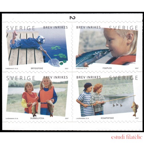 Suecia Sweden 2566/69 2007 Pesca y verano Autoadhesivos