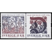 Suecia Sweden 2609/10 2008 Personalidades Olof von Dalin escritor y historiador MNH