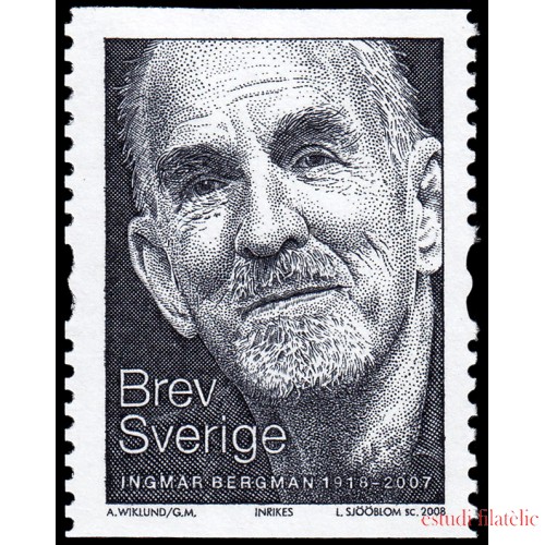 Suecia Sweden 2604 2008 Personalidades Cine Ingmar Bergman MNH