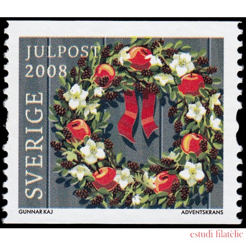 Suecia Sweden 2648 2008 Navidad Corona para puerta MNH