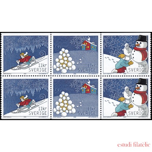 Suecia Sweden  C2653 2008 Las alegrías de la nieve Carnet MNH