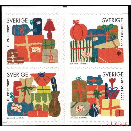 Suecia Sweden 2708/11 2009 Navidad Autoadhesivos