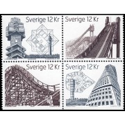 Suecia Sweden 2684/87 2009 Construcciones espectaculares suecas MNH