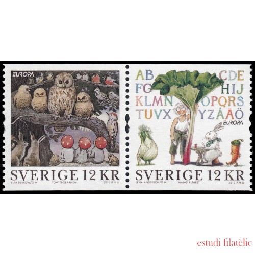 Suecia Sweden 2715/16 2010 Europa Libros infantiles MNH