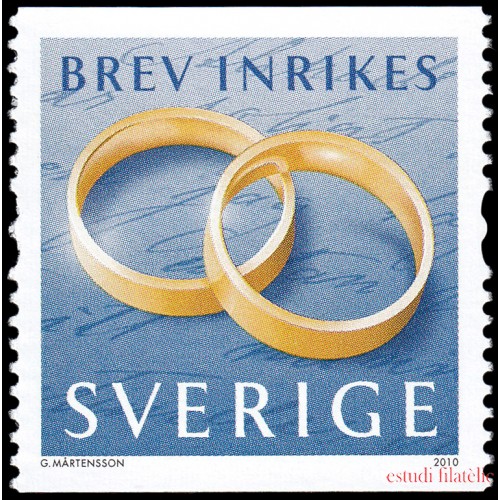 Suecia Sweden 2729 2010 Sello para bodas MNH