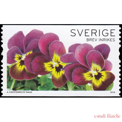 Suecia Sweden 2736 2010 Flora Pensamientos MNH