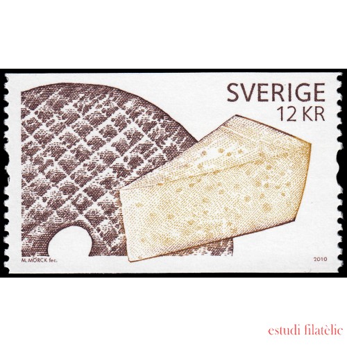 Suecia Sweden 2756 2010 Gastronomía Pan crujiente y queso MNH