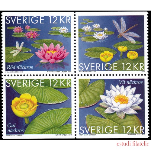 Suecia Sweden 2806/09 2011 Flora Nenúfares MNH