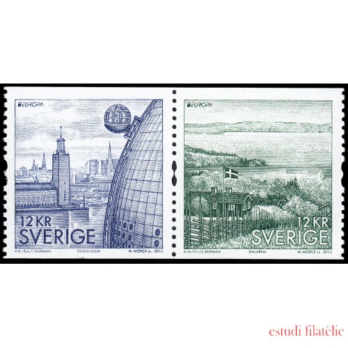 Suecia Sweden 2834/35 2012 Europa Turismo MNH