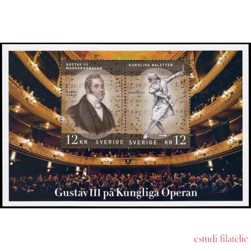 Suecia Sweden F2886 2012 Ópera Gustavo III en el Baile de máscaras MNH