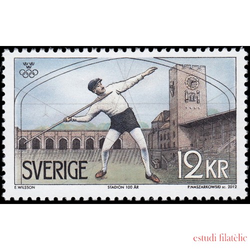 Suecia Sweden 2865 2012 Centenario del estadio olímpico Stockholm MNH