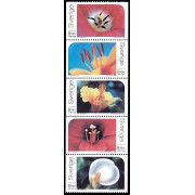 Suecia Sweden 2366/70 2004 Un perfume de amor Corazones de flores MNH