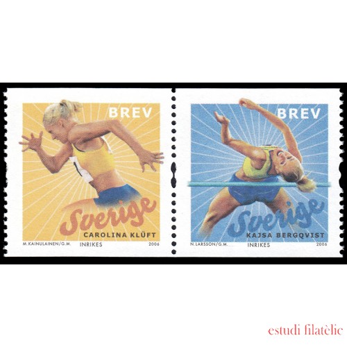 Suecia Sweden 2518/19 2006 Deportes Atletas suecos MNH