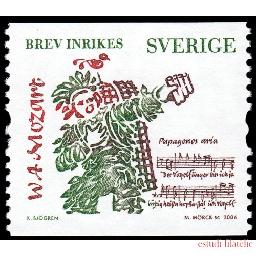 Suecia Sweden 2526 2006 Personalidades de la música y la literatura MNH