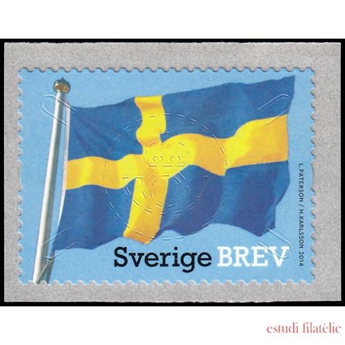 Suecia Sweden 2973 2014 Bandera nacional Autoadhesivo