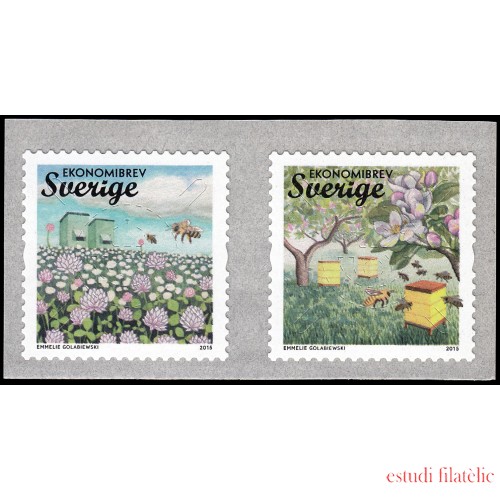 Suecia Sweden 3025/26 2015 Fauna Abejas Autoadhesivos