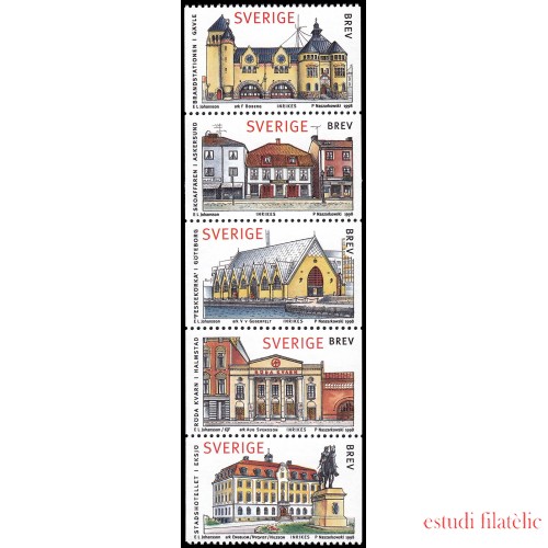 Suecia Sweden 2021/25 1998 Casas suecas Edificios urbanos MNH