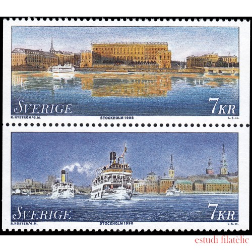 Suecia Sweden 2038/39 1998 Estocolmo Capital europea de la cultura 1998 MNH