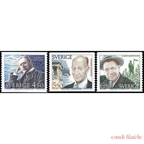 Suecia Sweden 1836/38 1994 Premios Nobel de literatura suecos MNH