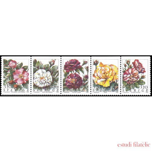 Suecia Sweden 1807/11 1994 Flores Rosas MNH