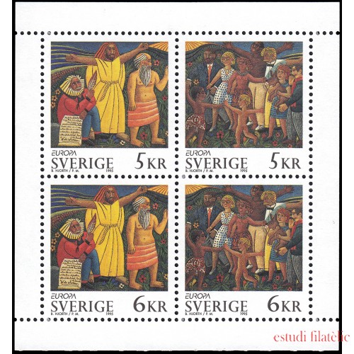 Suecia Sweden 1853/56 1995 Europa Paz y libertad MNH